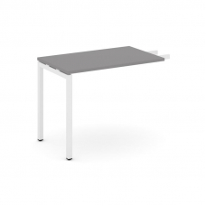 Стайл Проджект Брифинг приставка SN-4P.BR-004 Серый Пепел/Металл Белый 1180*600*750