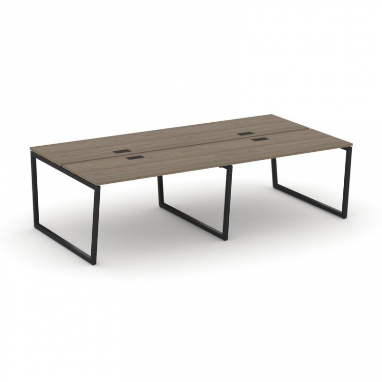 Style Project Рабочая станция 2-х сторон. SN-4T2.DRS-042 Вяз Благородный/Металл Черный/Заглушка Плас