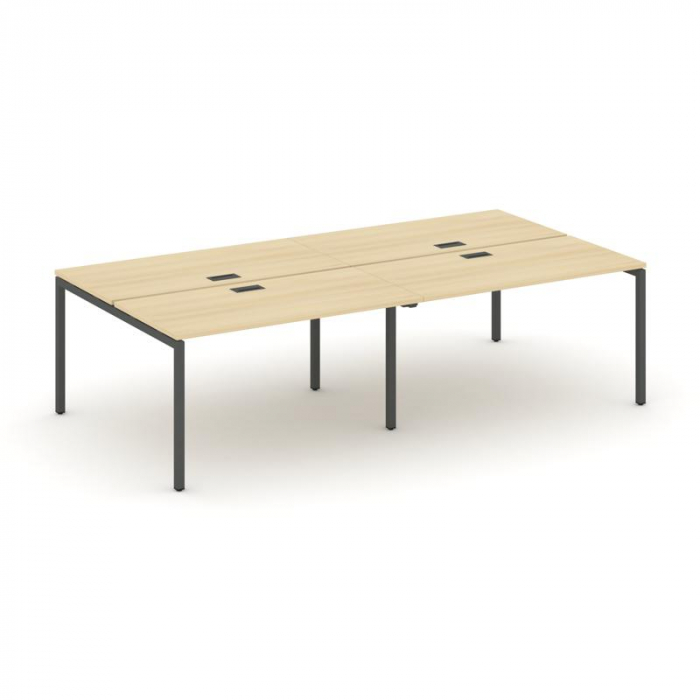 Style Project Рабочая станция 2-х сторон. SN-4P.DRS-032 Акация Лорка/Металл Антрацит 2360*1232*750