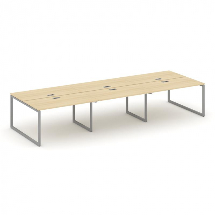 Style Project Рабочая станция 2-х сторон. SN-4O.DRS-084 Акация Лорка/Металл Серый 4740*1632*750