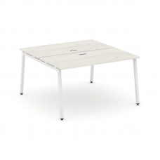 Style Project Рабочая станция 2-х сторон. SN-4A.DRS-002 Дуб Наварра/Металл Белый 1180*1232*750