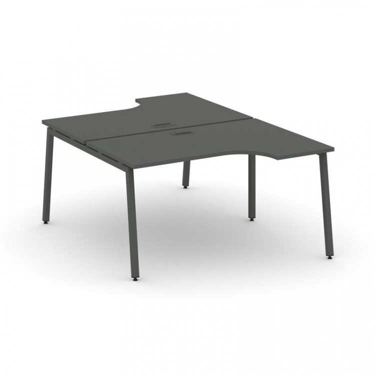 Style Project Рабочая станция эргоном. SN-4A.DRPA-002 Антрацит/Металл Антрацит 1580*1232/1992*750