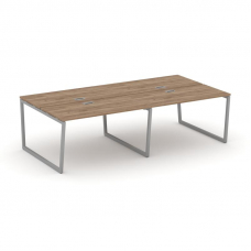 Style Project Рабочая станция 2-х сторон. SN-4T2.DRS-033 Дуб Табак/Металл Серый/Заглушка Пластик Сер