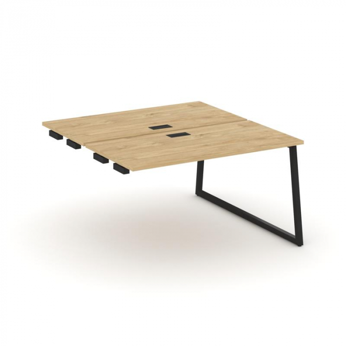 Стайл Проджект Стол-приставка к опор. элем. SN-4T1.DPRS-003 Тиквуд Светлый/Металл Черный/Заглушка Пл