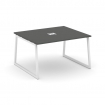 Style Project Стол переговорный SN-4T1.SPRG-032 Антрацит/Металл Белый/Заглушка Металл Белый 1180*118