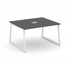Style Project Стол переговорный SN-4T1.SPRG-032 Антрацит/Металл Белый/Заглушка Металл Белый 1180*118