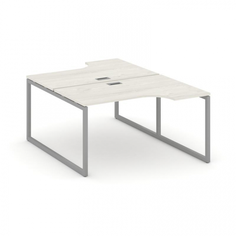 Style Project Рабочая станция эргоном. SN-4O.DRPA-001 Дуб Наварра/Металл Серый 1380*1232/1992*750