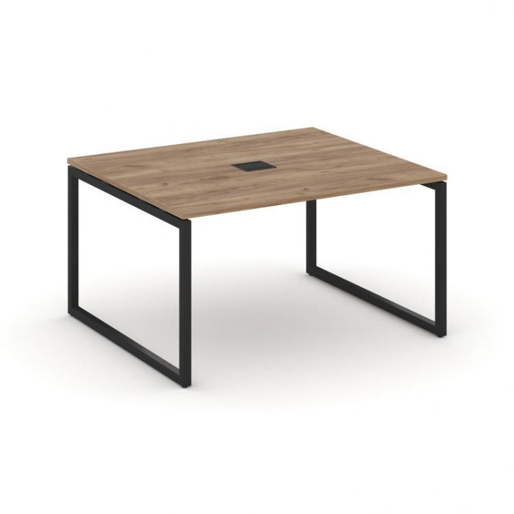 Стайл Проджект Стол переговорный SN-4O.SPRG-032 Дуб Табак/Металл Черный 1180*1180*750