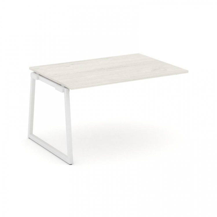 Style Project Проходной наб. элем. перег. стола SN-4T1.NSPRG-002.3 Дуб Наварра/Металл Белый 1180*980