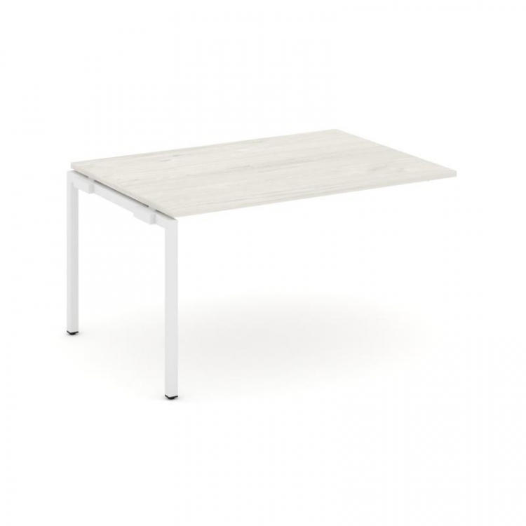 Style Project Проходной наб. элем. перег. стола SN-4P.NSPRG-003.3 Дуб Наварра/Металл Белый 1380*980*