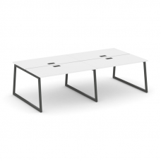 Style Project Рабочая станция 2-х сторон. SN-4T1.DRS-041 Белый/Металл Антрацит/Заглушка Пластик Черн