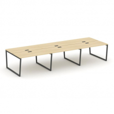 Style Project Рабочая станция 2-х сторон. SN-4T2.DRS-082 Акация Лорка/Металл Антрацит/Заглушка Пласт