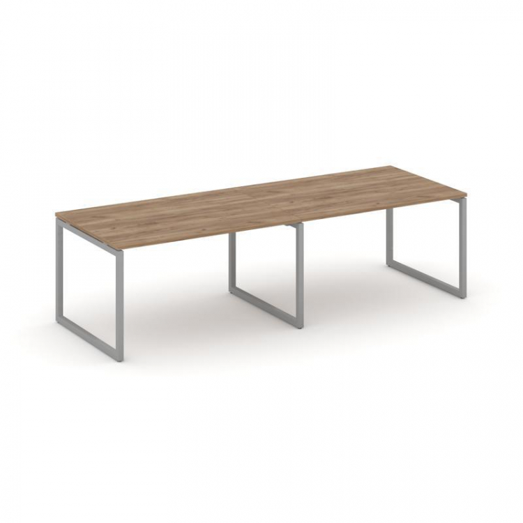 Style Project Стол переговорный SN-4O.SPRG-014.3 Дуб Табак/Металл Серый 3160*980*750