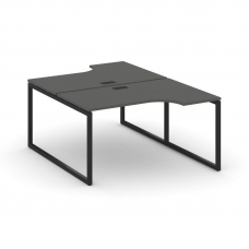 Style Project Рабочая станция эргоном. SN-4O.DRPA-012 Антрацит/Металл Черный 1580*1432/1992*750