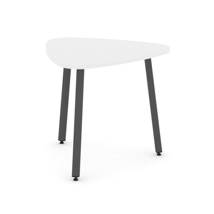 Style Project Стол переговорный SN-4.SPRG-70.3 Белый/Металл Антрацит 900*900*750