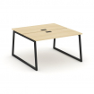 Style Project Рабочая станция 2-х сторон. SN-4T1.DRS-013 Акация Лорка/Металл Черный/Заглушка Пластик