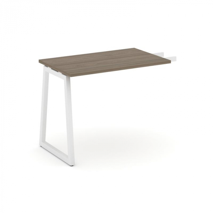 Стайл Проджект Брифинг-приставка SN-4T1.BR-004 Вяз Благородный/Металл Белый 1180*600*750