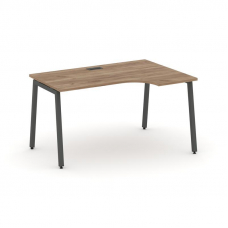 Style Project Стол рабочий эргоном. SN-4A.SPA-011(R) Дуб Табак/Металл Антрацит 1380*700/980*750