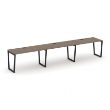 Style Project Рабочая станция 1 сторон. SN-4T2.ORS-031 Вяз Благородный/Металл Черный/Заглушка Пласти