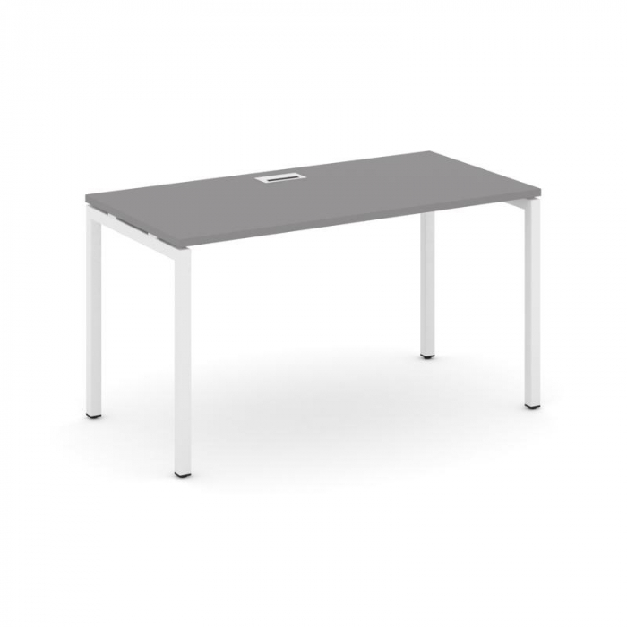 Стайл Проджект Стол письменный SN-4P.SP-002 Серый Пепел/Металл Белый 1180*600*750