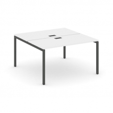 Style Project Рабочая станция 2-х сторон. SN-4P.DRS-014 Белый/Металл Антрацит 1580*1432*750