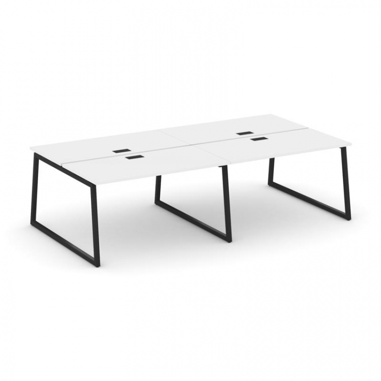 Style Project Рабочая станция 2-х сторон. SN-4T1.DRS-041 Белый/Металл Черный/Заглушка Пластик Черный