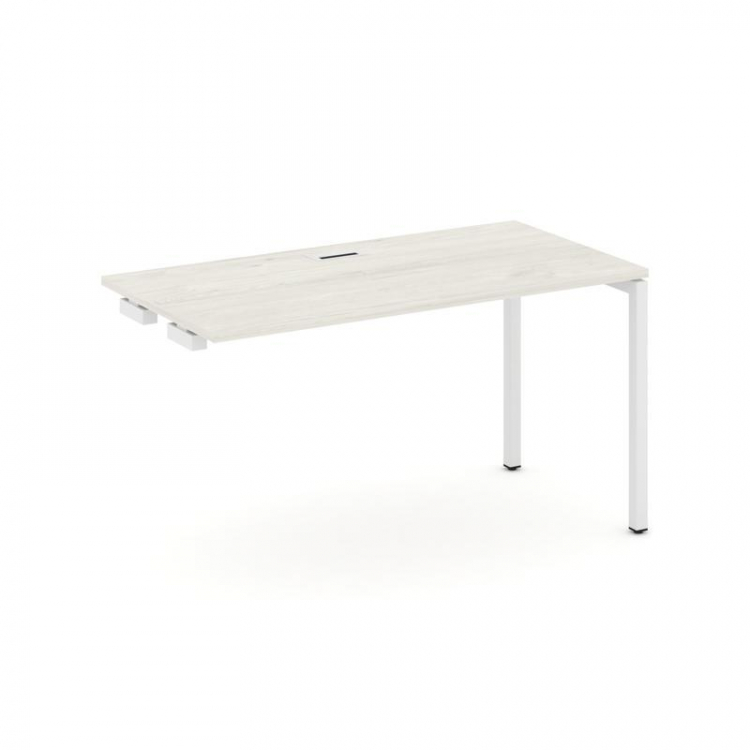 Style Project Стол-приставка к опор. элем. SN-4P.OPRS-022 Дуб Наварра/Металл Белый 1180*800*750