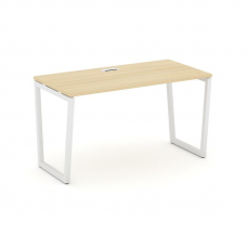 Style Project Стол письменный SN-4T2.SP-025 Акация Лорка/Металл Белый/Заглушка Пластик Белый 1780*80