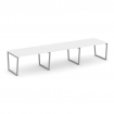 Style Project Стол переговорный SN-4T2.SPRG-024.3 Белый/Металл Серый 4740*980*750