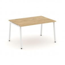 Style Project Стол переговорный SN-4A.SPRG-002.3 Тиквуд Светлый/Металл Белый 1180*980*750