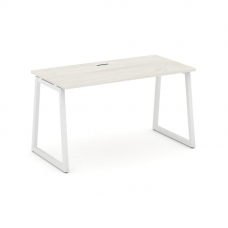 Style Project Стол письменный SN-4T1.SP-014 Дуб Наварра/Металл Белый/Заглушка Пластик Белый 1580*700