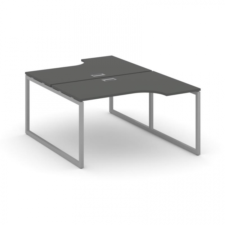 Style Project Рабочая станция эргоном. SN-4O.DRPA-001 Антрацит/Металл Серый 1380*1232/1992*750
