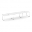 Style Project Стол переговорный SN-4T2.SPRG-022 Белый/Металл Белый/Заглушка Металл Белый 3540*980*75