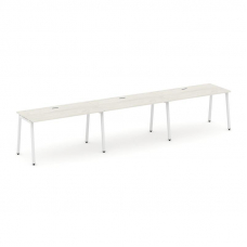 Style Project Рабочая станция 1 сторон. SN-4A.ORS-034 Дуб Наварра/Металл Белый 4740*600*750