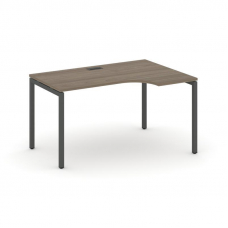 Style Project Стол рабочий эргоном. SN-4P.SPA-001(R) Вяз Благородный/Металл Антрацит 1380*600/980*75