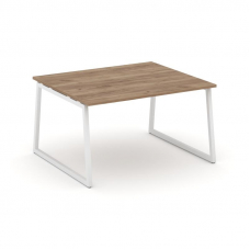 Style Project Стол переговорный SN-4T1.SPRG-033.3 Дуб Табак/Металл Белый 1380*1180*750
