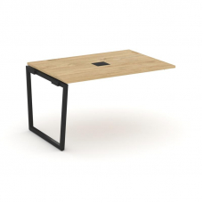 Style Project Проходной наб. элем. перег. стола SN-4T2.NSPRG-003 Тиквуд Светлый/Металл Черный/Заглуш