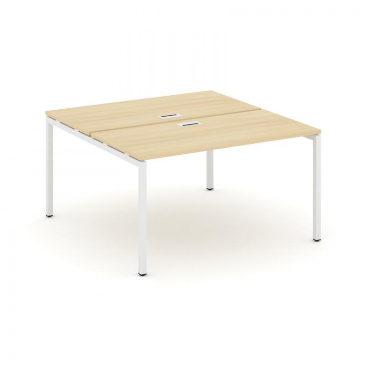 Style Project Рабочая станция 2-х сторон. SN-4P.DRS-001 Акация Лорка/Металл Белый 980*1232*750