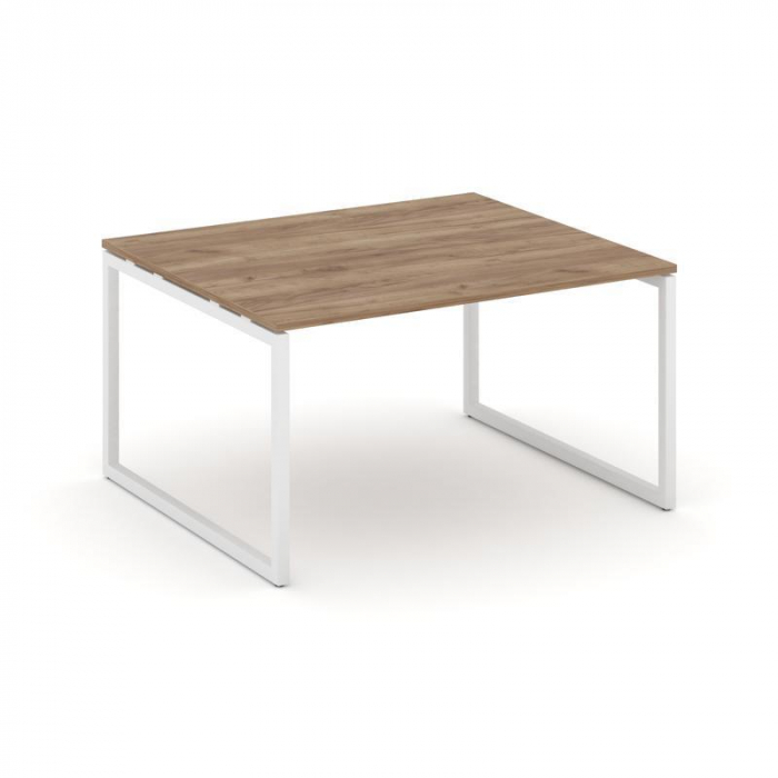 Style Project Стол переговорный SN-4O.SPRG-034.3 Дуб Табак/Металл Белый 1580*1180*750