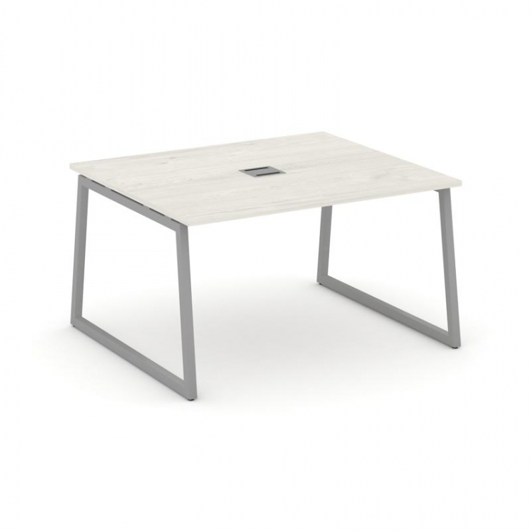 Style Project Стол переговорный SN-4T1.SPRG-032 Дуб Наварра/Металл Серый/Заглушка Металл Серый 1180*