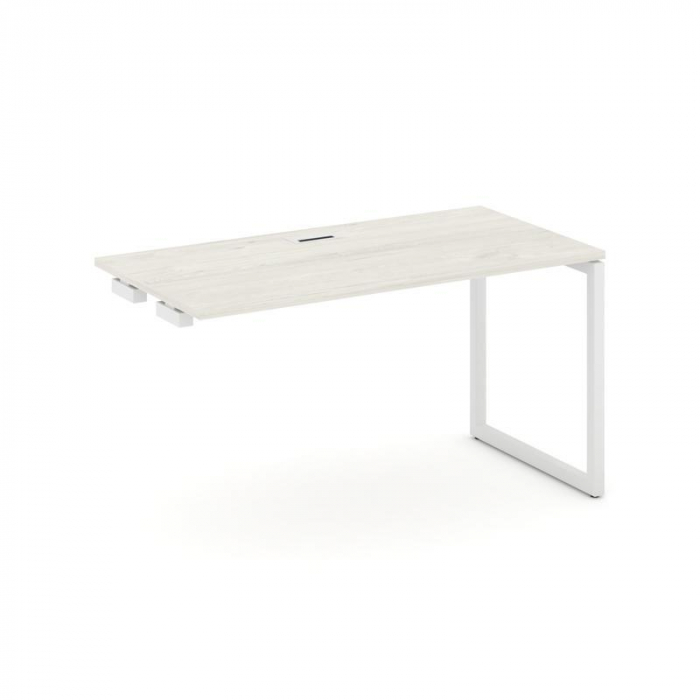 Style Project Стол-приставка к опор. элем. SN-4O.OPRS-004 Дуб Наварра/Металл Белый 1580*600*750