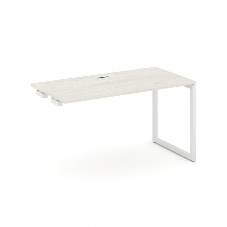 Style Project Стол-приставка к опор. элем. SN-4O.OPRS-004 Дуб Наварра/Металл Белый 1580*600*750