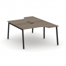 Style Project Рабочая станция эргоном. SN-4A.DRPA-022 Вяз Благородный/Металл Черный 1580*1632/1992*7