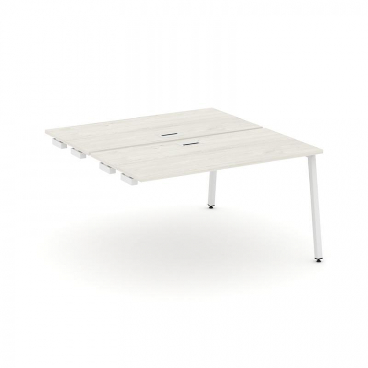 Style Project Стол-приставка к опор. элем. SN-4A.DPRS-001 Дуб Наварра/Металл Белый 980*1232*750