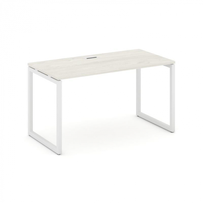 Style Project Стол письменный SN-4O.SP-013 Дуб Наварра/Металл Белый 1380*700*750