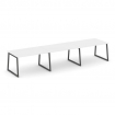Style Project Стол переговорный SN-4T1.SPRG-024.3 Белый/Металл Антрацит 4740*980*750