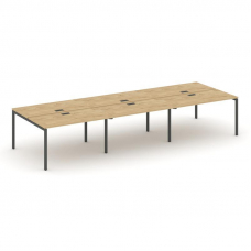 Style Project Рабочая станция 2-х сторон. SN-4P.DRS-082 Тиквуд Светлый/Металл Антрацит 3540*1632*750