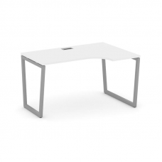 Style Project Стол рабочий эргоном. SN-4T2.SPA-011(R) Белый/Металл Серый/Заглушка Пластик Серебро 13