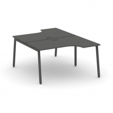 Style Project Рабочая станция эргоном. SN-4A.DRPA-001 Антрацит/Металл Антрацит 1380*1232/1992*750