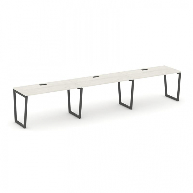 Style Project Рабочая станция 1 сторон. SN-4T2.ORS-032 Дуб Наварра/Металл Антрацит/Черный Пластик 35